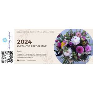 Kvetinové predplatné 2024